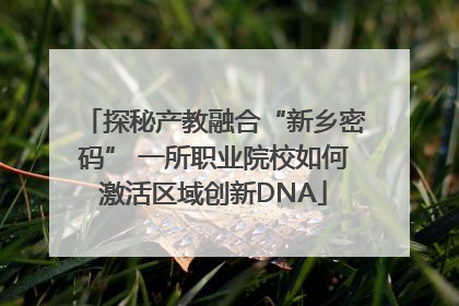 探秘产教融合“新乡密码” 一所职业院校如何激活区域创新DNA