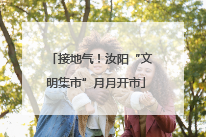 接地气！汝阳“文明集市”月月开市
