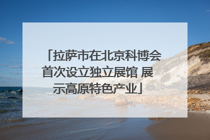 拉萨市在北京科博会首次设立独立展馆 展示高原特色产业