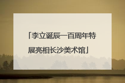 李立诞辰一百周年特展亮相长沙美术馆