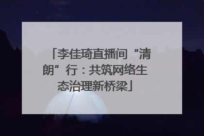 李佳琦直播间“清朗”行：共筑网络生态治理新桥梁