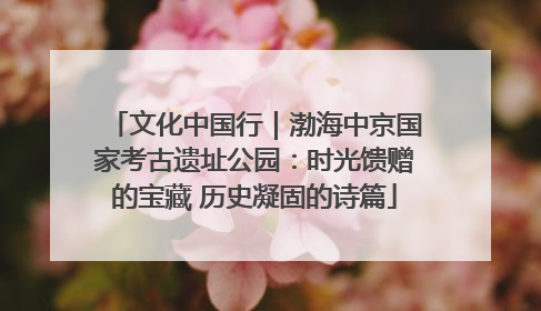 文化中国行｜渤海中京国家考古遗址公园：时光馈赠的宝藏 历史凝固的诗篇