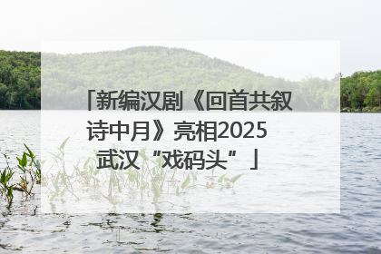 新编汉剧《回首共叙诗中月》亮相2025武汉“戏码头”