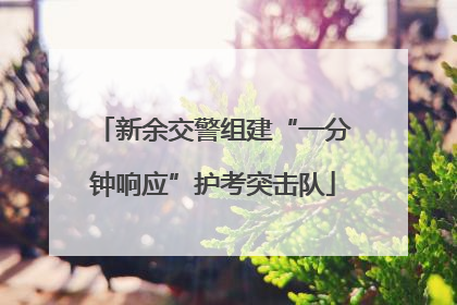 新余交警组建“一分钟响应”护考突击队