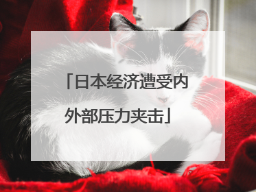 日本经济遭受内外部压力夹击