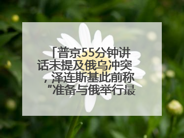 普京55分钟讲话未提及俄乌冲突，泽连斯基此前称“准备与俄举行最高级别会晤”
