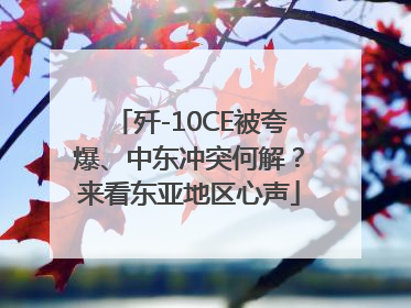 歼-10CE被夸爆、中东冲突何解？来看东亚地区心声