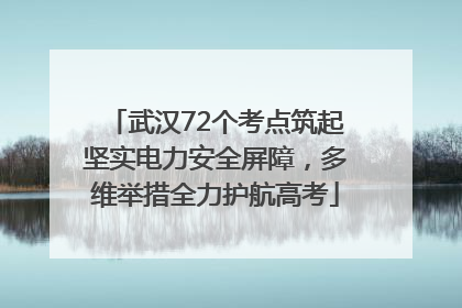 武汉72个考点筑起坚实电力安全屏障，多维举措全力护航高考