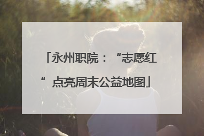 永州职院：“志愿红”点亮周末公益地图