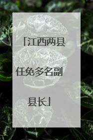 江西两县任免多名副县长