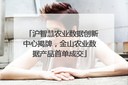沪智慧农业数据创新中心揭牌，金山农业数据产品首单成交