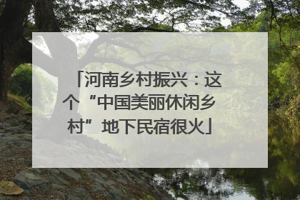 河南乡村振兴：这个“中国美丽休闲乡村”地下民宿很火