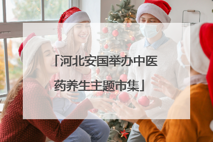 河北安国举办中医药养生主题市集