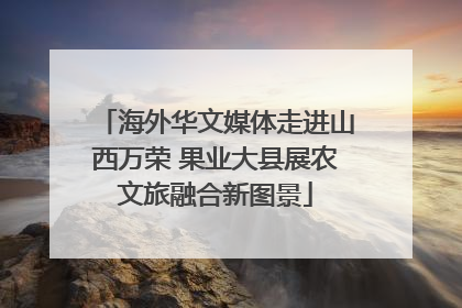海外华文媒体走进山西万荣 果业大县展农文旅融合新图景