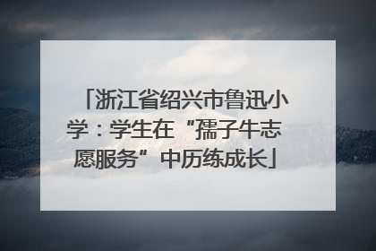 浙江省绍兴市鲁迅小学：学生在“孺子牛志愿服务”中历练成长