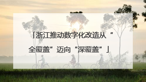 浙江推动数字化改造从“全覆盖”迈向“深覆盖”