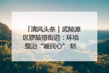 清风头条｜武陵源区锣鼓塔街道：环境整治“暖民心” 辖区面貌“靓”起来