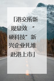 港交所新规显效 “硬科技”新兴企业扎堆赴港上市