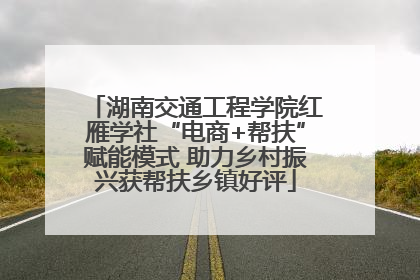 湖南交通工程学院红雁学社“电商+帮扶”赋能模式 助力乡村振兴获帮扶乡镇好评