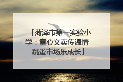 菏泽市第一实验小学：童心义卖传温情 跳蚤市场乐成长