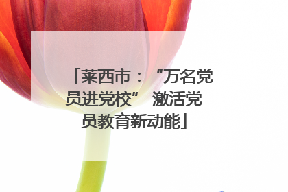 莱西市：“万名党员进党校” 激活党员教育新动能