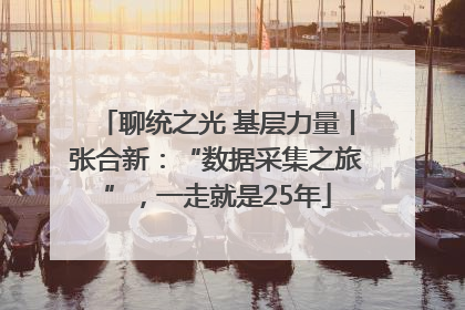 聊统之光 基层力量丨张合新：“数据采集之旅”，一走就是25年