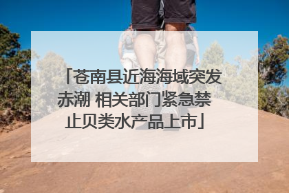 苍南县近海海域突发赤潮 相关部门紧急禁止贝类水产品上市