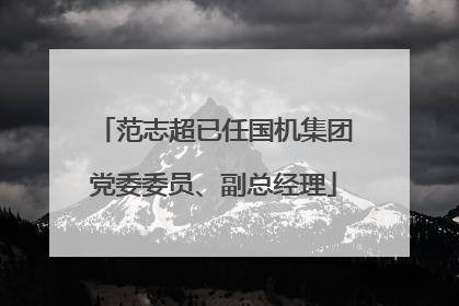 范志超已任国机集团党委委员、副总经理