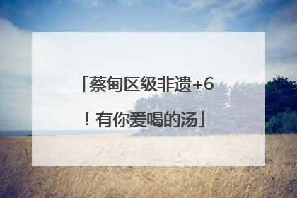 蔡甸区级非遗+6！有你爱喝的汤