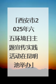 西安市2025年六五环境日主题宣传实践活动在昆明池举办