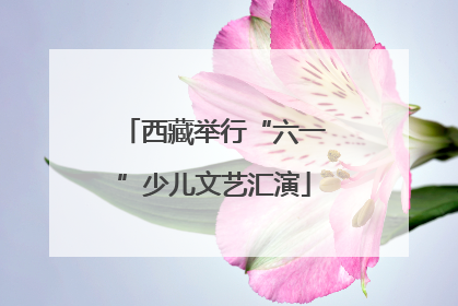 西藏举行“六一”少儿文艺汇演