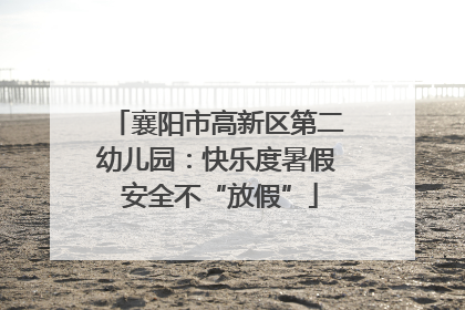 襄阳市高新区第二幼儿园：快乐度暑假 安全不“放假”