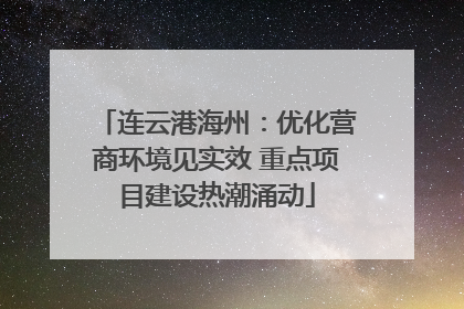 连云港海州：优化营商环境见实效 重点项目建设热潮涌动