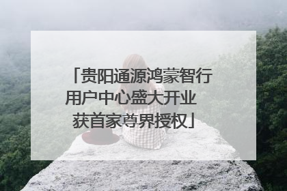 贵阳通源鸿蒙智行用户中心盛大开业 获首家尊界授权
