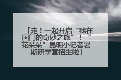 走！一起开启“我在国门的奇妙之旅”！“花朵朵”昆明小记者暑期研学营招生啦