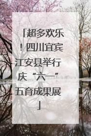 超多欢乐！四川宜宾江安县举行庆“六一”五育成果展