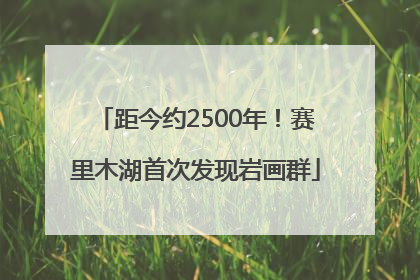 距今约2500年！赛里木湖首次发现岩画群