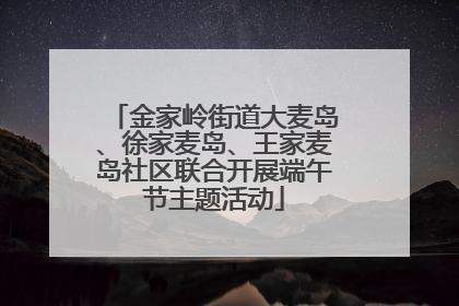 金家岭街道大麦岛、徐家麦岛、王家麦岛社区联合开展端午节主题活动