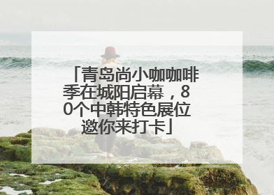 青岛尚小咖咖啡季在城阳启幕，80个中韩特色展位邀你来打卡
