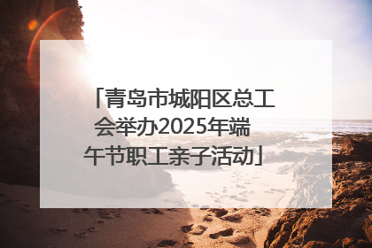 青岛市城阳区总工会举办2025年端午节职工亲子活动