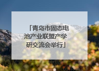 青岛市固态电池产业联盟产学研交流会举行