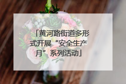 黄河路街道多形式开展“安全生产月”系列活动