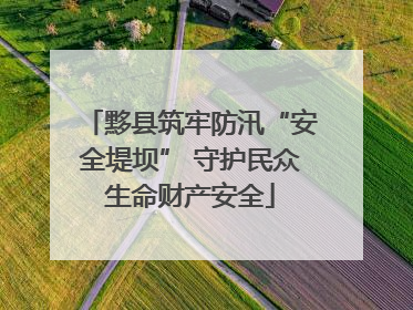 黟县筑牢防汛“安全堤坝” 守护民众生命财产安全