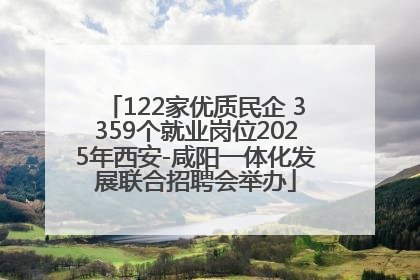 122家优质民企 3359个就业岗位2025年西安-咸阳一体化发展联合招聘会举办