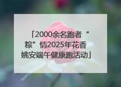 2000余名跑者“粽”情2025年花香姚安端午健康跑活动