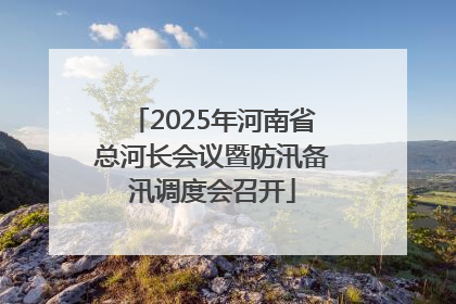 2025年河南省总河长会议暨防汛备汛调度会召开