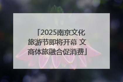 2025南京文化旅游节即将开幕 文商体旅融合促消费
