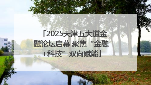 2025天津五大道金融论坛启幕 聚焦“金融+科技”双向赋能