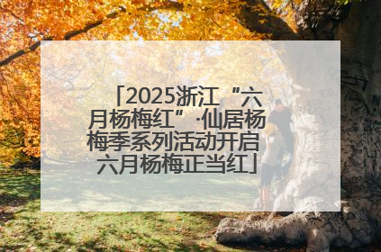 2025浙江“六月杨梅红”·仙居杨梅季系列活动开启 六月杨梅正当红