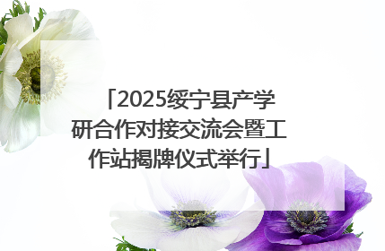 2025绥宁县产学研合作对接交流会暨工作站揭牌仪式举行